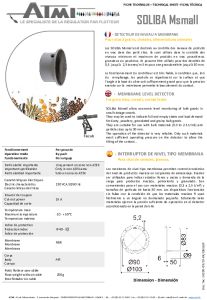Detectores de membrana SOLIBA MS - ATMI