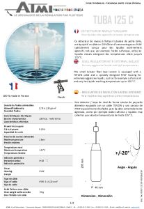 Ficha t�cnica TUVA 125 C