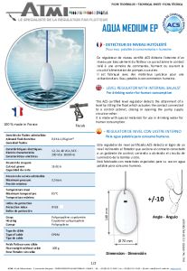 AQUA MEDIUM EP certificado ACS - Ficha t�cnica