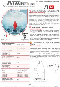 AT 120 Interruptor de nivel con flotador - ATMI
