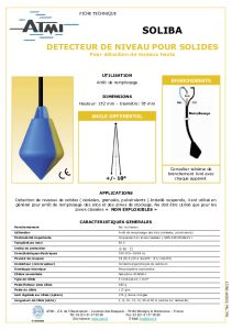 Detectores de nivel de s�lidos SOLIBA