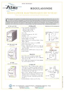 Regulasondas - Reguladores electr�nicos de nivel