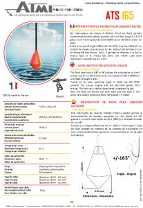 Interruptor de nivel con flotador ATS 165
