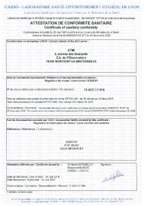Reguladores de nivel SOBA EP certificados ACS