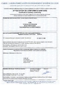 Certificado ACS 2021-2026 - ATMI