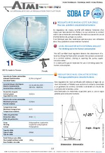 Flotador para agua potable SOBA EP