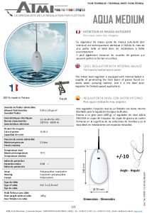 Regulador de nivel con flotador - AQUA MEDIUM