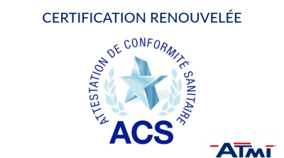 Renovaci�n Certificaci�n ACS de los Detectores de Nivel Agua Potable de ATMI
