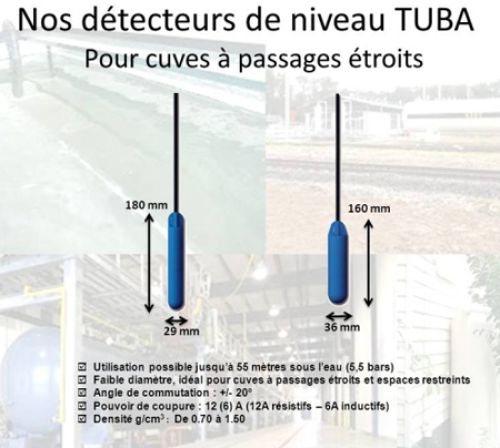 Detectores de Nivel de Peque�o Di�metro Flotadores ATMI