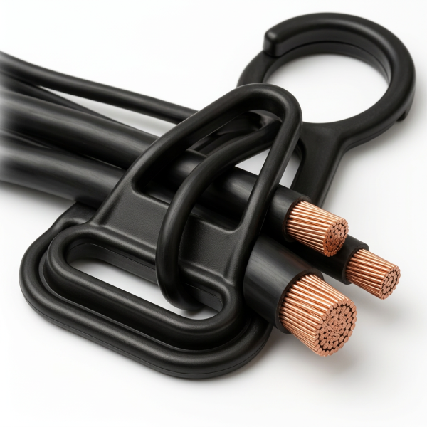Sus cables, perfectamente en su lugar